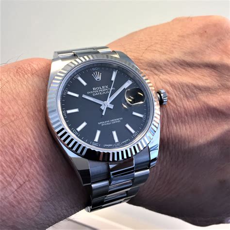 rolex datejust 36 schwarz